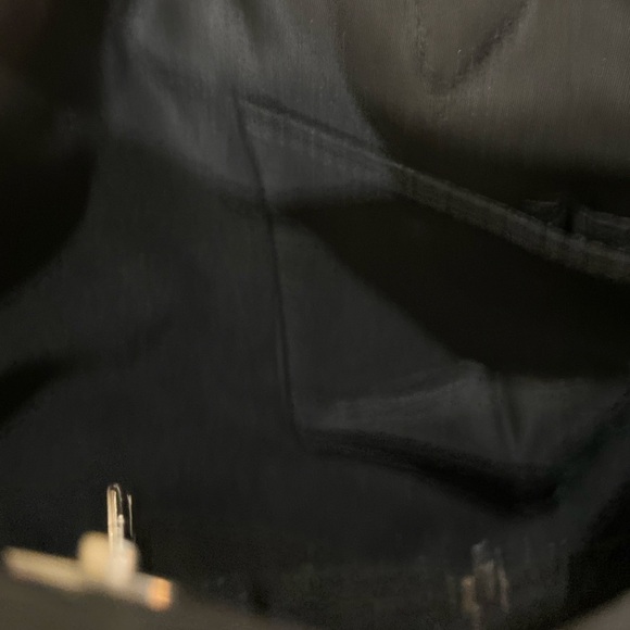 Zazou Sac black, periwinkle blue & chartreuse shoe print shoulder bag purse - Picture 8 of 8